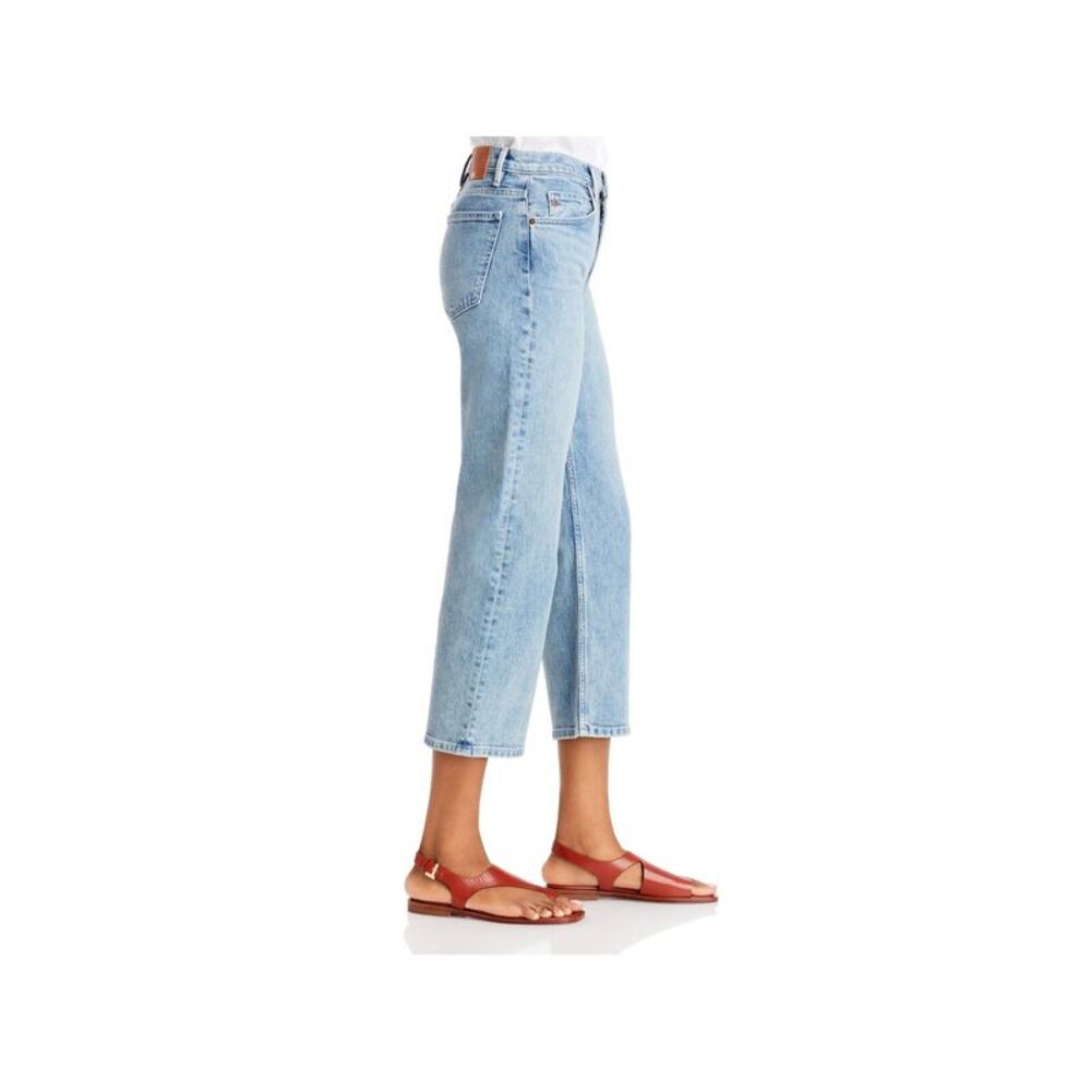 LAFAYETTE 148 NEW YORK Womens Blue Mid Rise Cropped Straight leg Jeans 27 - Picture 3 of 3